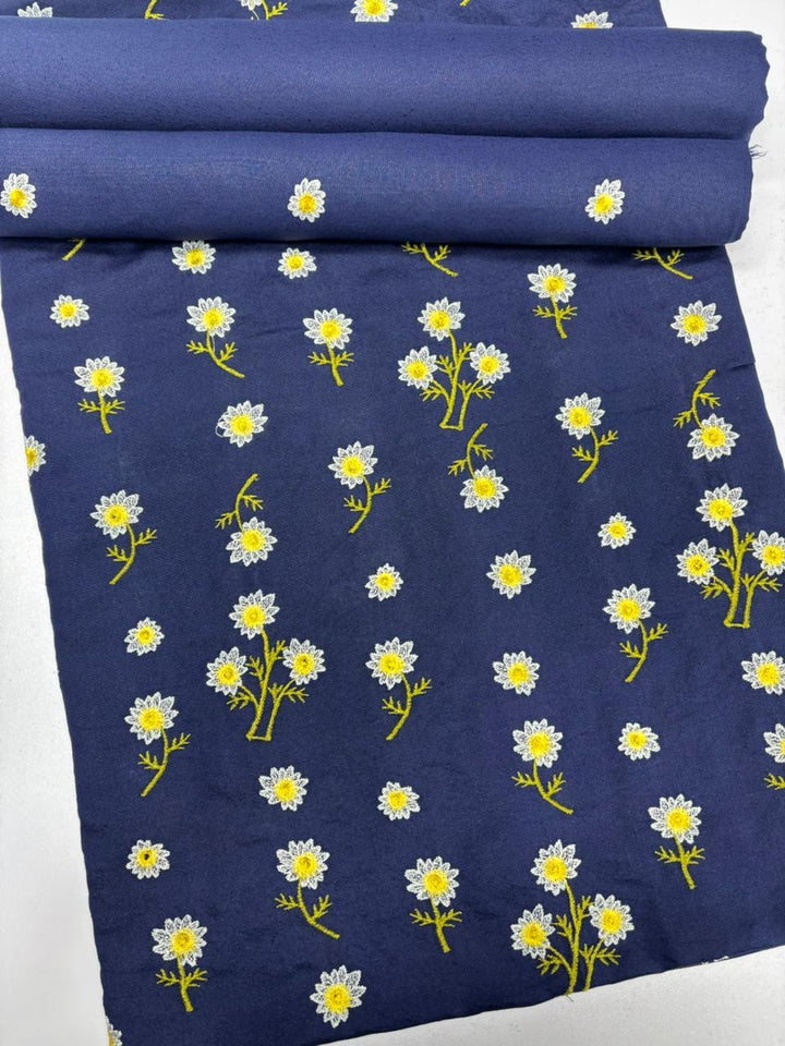 Unstitched Karandi 2 piece  Blue
