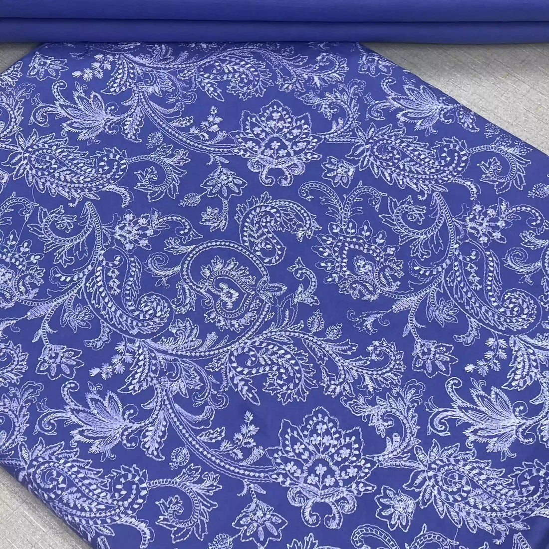 Embroidered 2 Piece Lawn Cornflower Blue