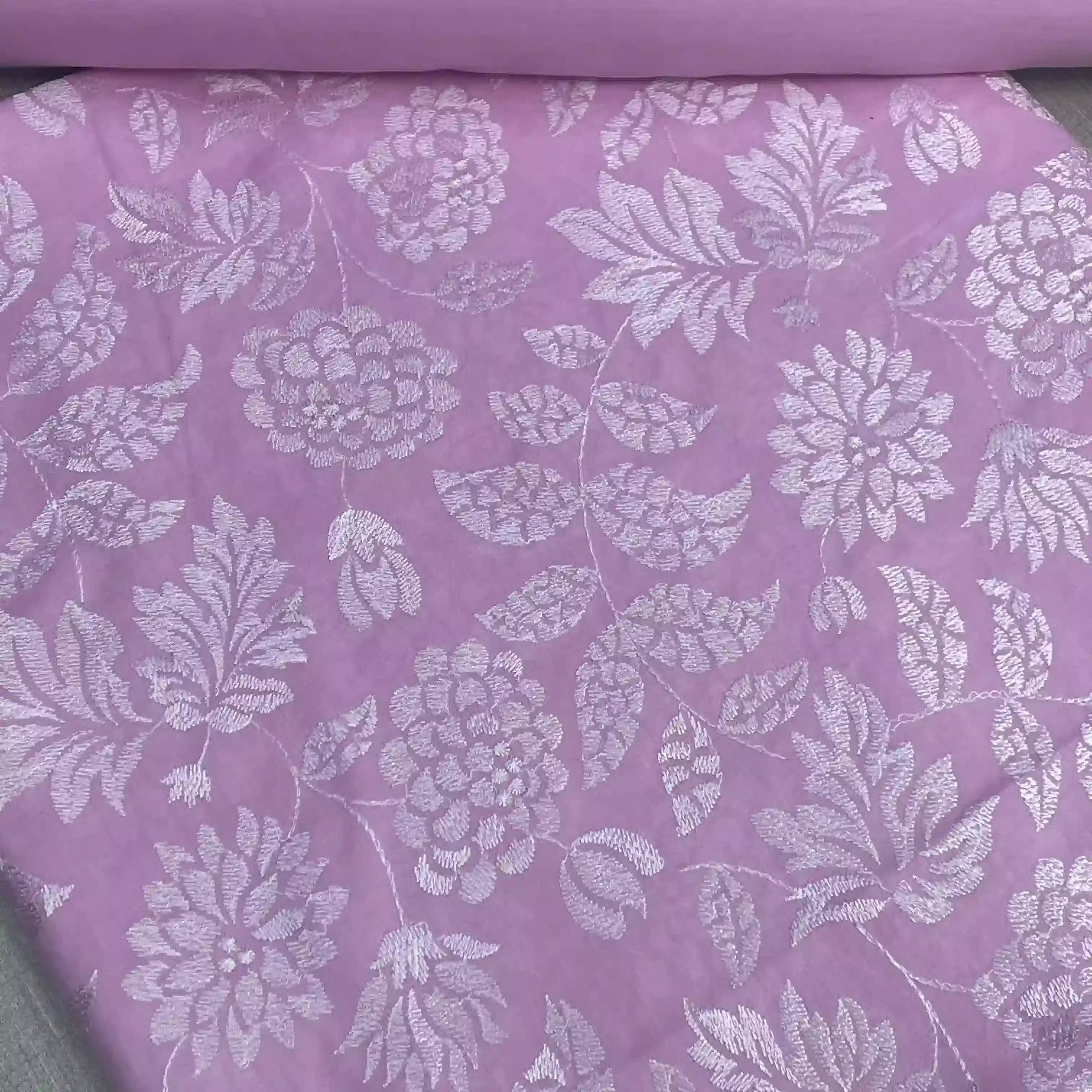 Embroidered 2 Piece Lawn Suit Soft Lilac