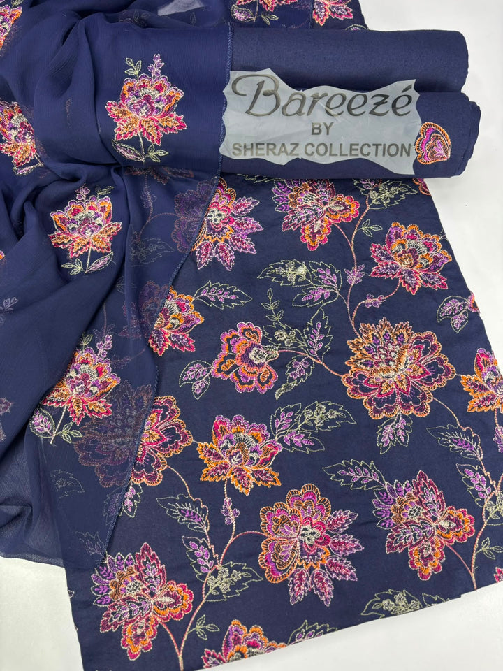 Embroiedred Karandi 3 Piece