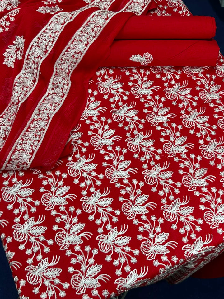 Luxury Embroidered Lawn 3-Piece Suit