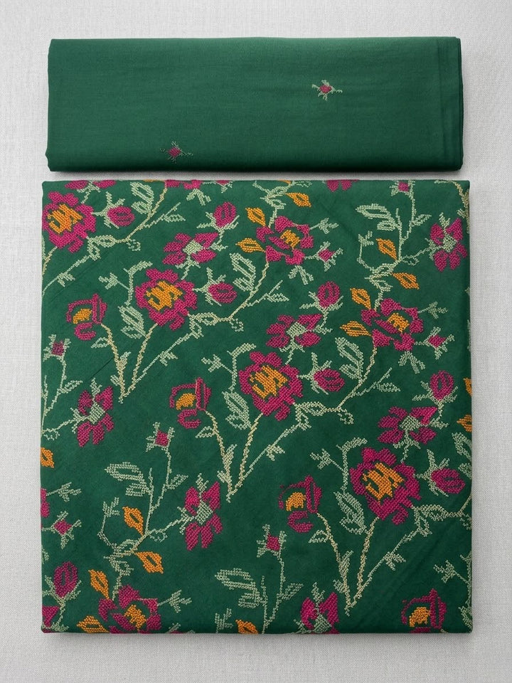 Bottle Green Karandi 2-Piece