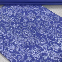 Classic Delicate Fine Embroidered 2 Piece Lawn Cornflower Blue