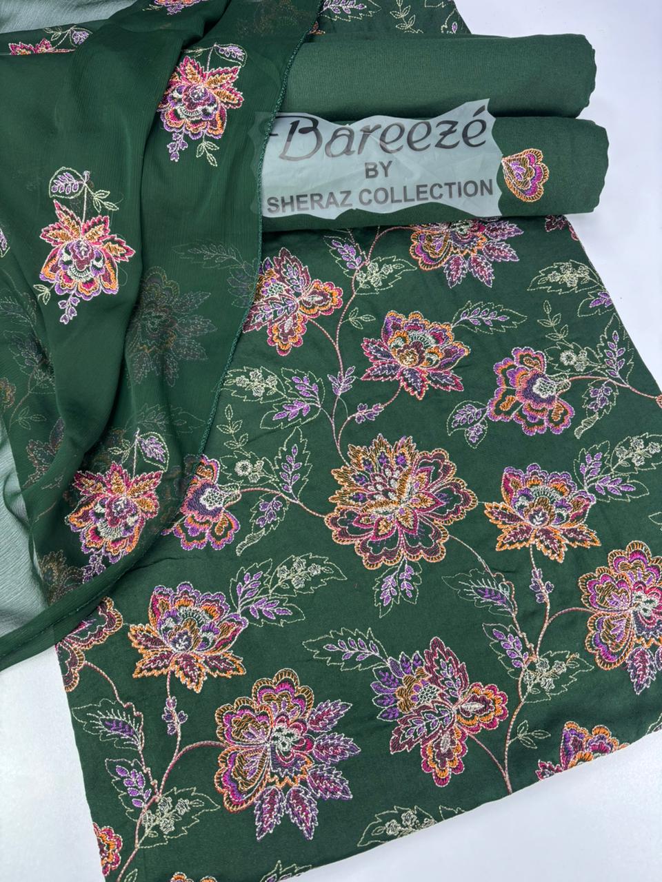 Unstitched Karandi 3 piece