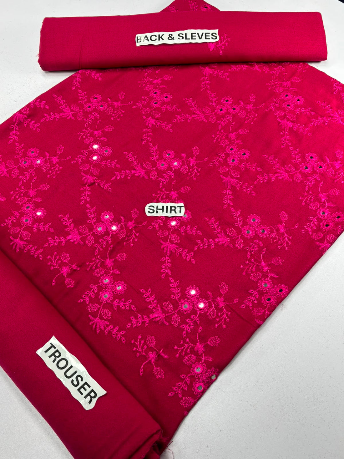 Karandi 2 piece shocking pink