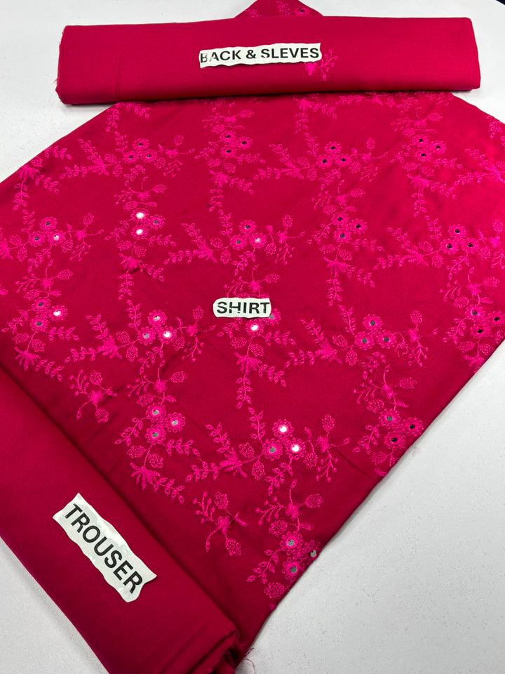 Karandi 2 piece shocking pink