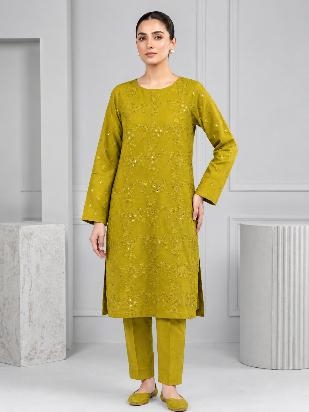 Karandi 2 Piece (MUSTARD)