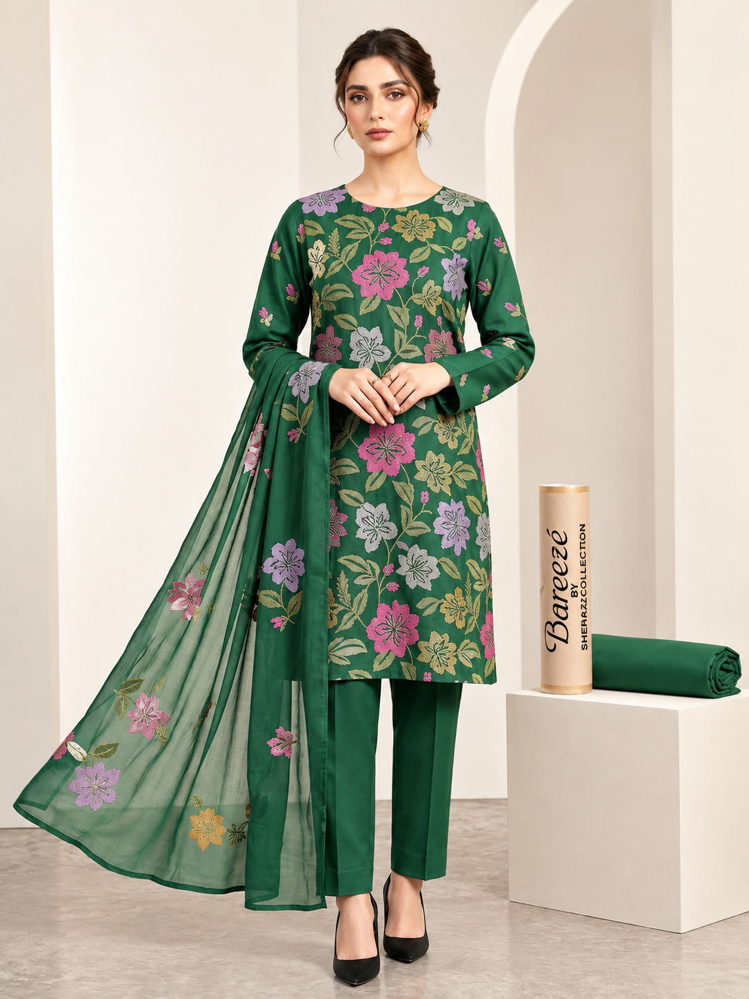Bareeze Karandi 3 Piece